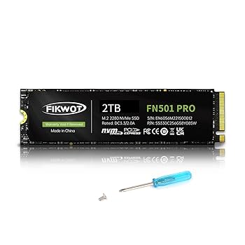 【新品未開封】FIKWOT FN970 2TB SSD Amazon.com: Fikwot FN970 2TB M.2 2280 PCIe Gen4 x4 NVMe 1.4
